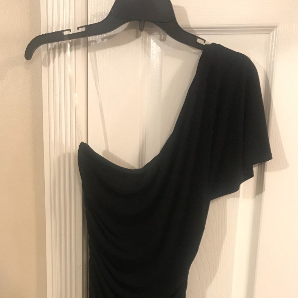 Sexy One-Shoulder Flutter Sleeve Ruched Dress
